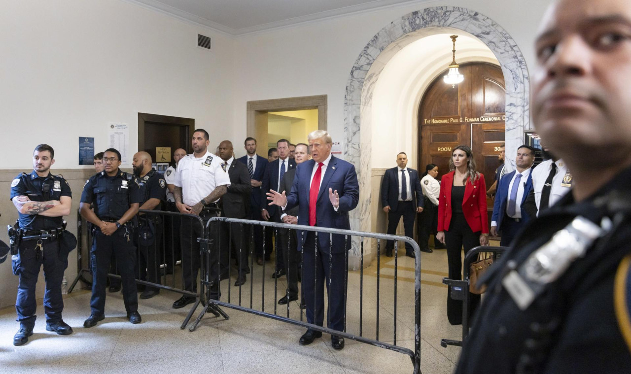 Juicio contra Donald Trump en Nueva York. Foto: EFE