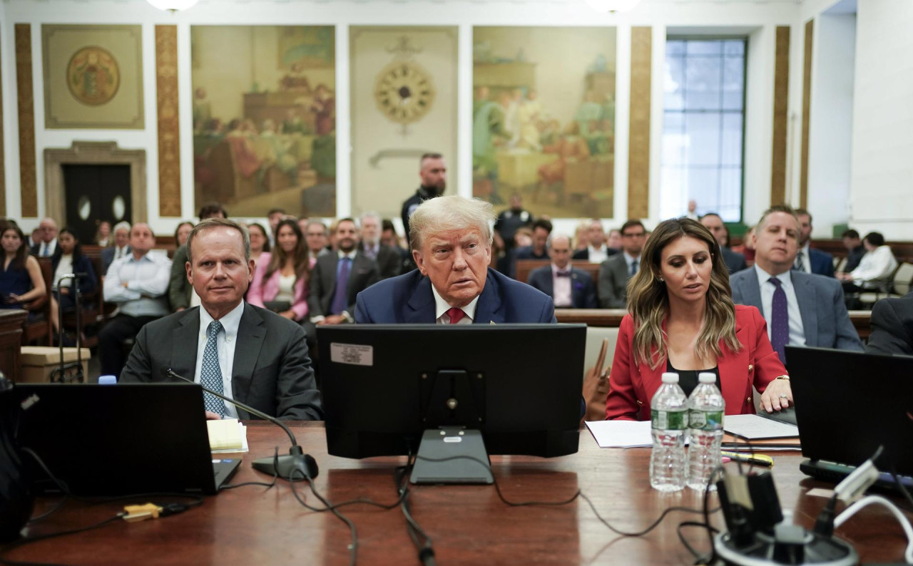 Juicio contra Donald Trump en Nueva York. Foto: EFE