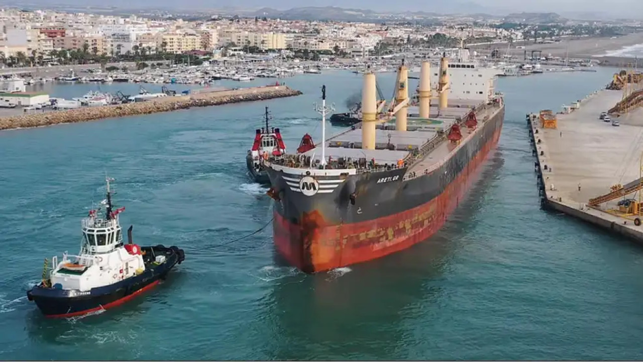El buque donde se encontró la cocaína en Australia. Foto: captura pantalla