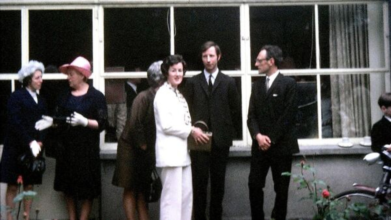 Louis Feutren, colaborador nazi (el primero de la derecha), en St Conleths. Foto: irishexaminer