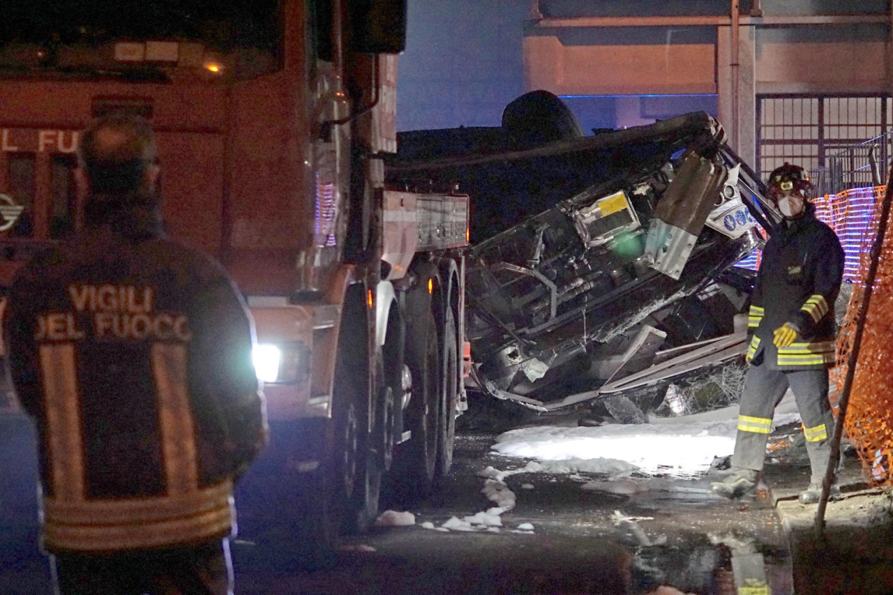 Trágico accidente en Italia. EFE.