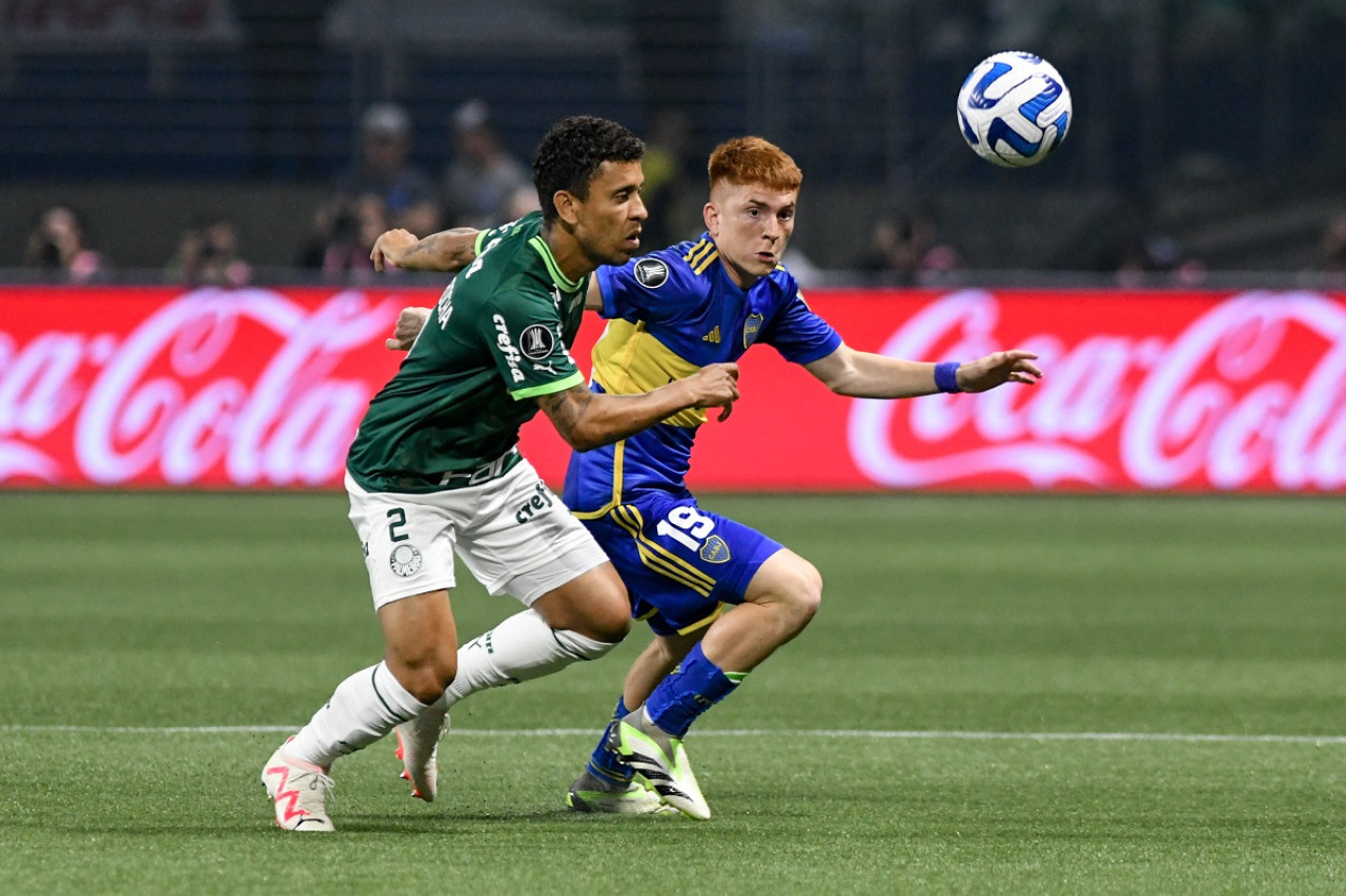 Valentín Barco; Palmeiras vs. Boca; Copa Libertadores. Foto: Télam.