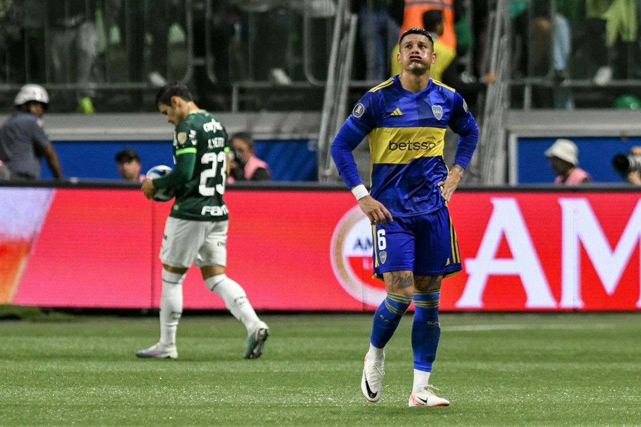 Marcos Rojo; Palmeiras vs. Boca; Copa Libertadores. Foto: Télam.