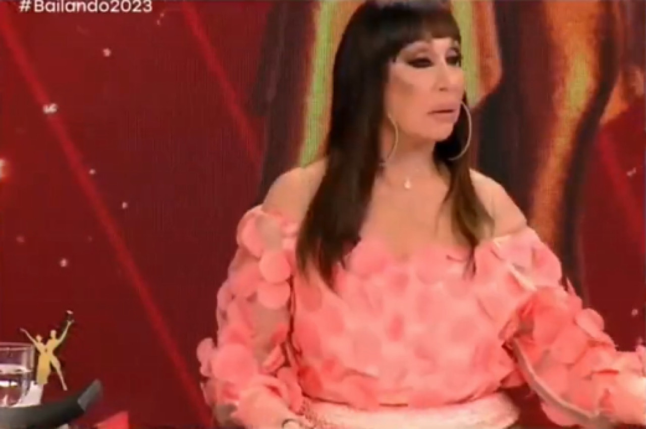 El enojo de Moria Casan con el director del programa. Foto: Captura de Pantalla.