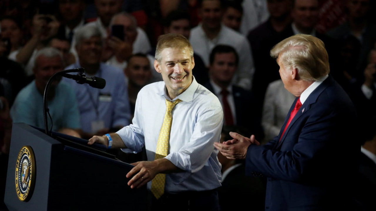 Jim Jordan recibió el respaldo de Donald Trump. Foto: Reuters.