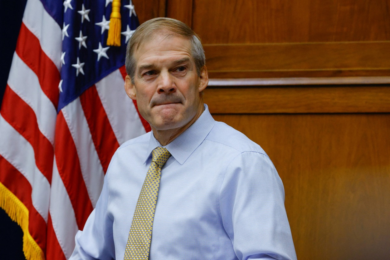 Jim Jordan podría ser el próximo líder de la Cámara de Representantes de EE.UU. Foto: Reuters.