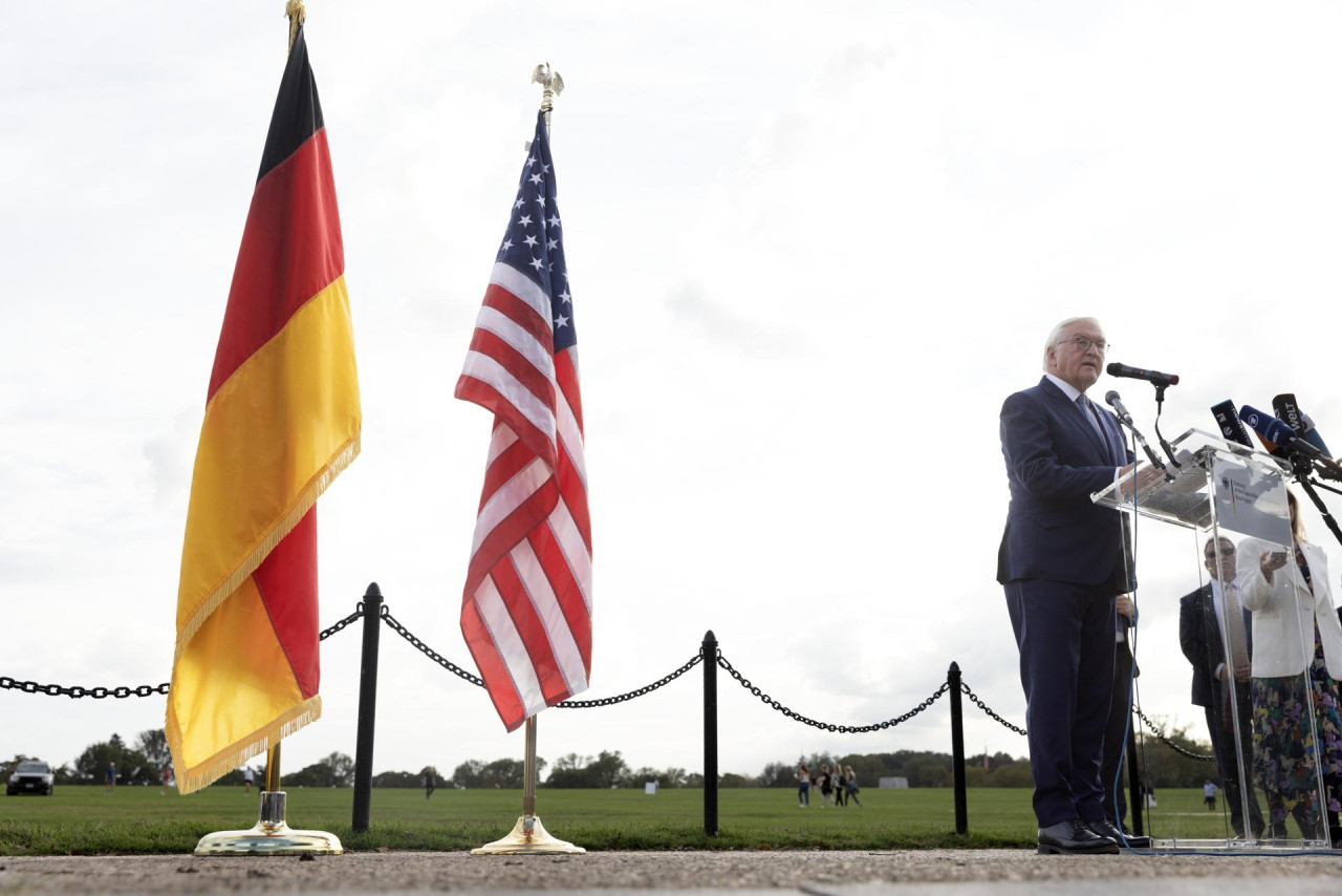 Frank-Walter Steinmeier visitó la Casa Blanca en el Día Germano-Estadounidense. Foto: EFE.