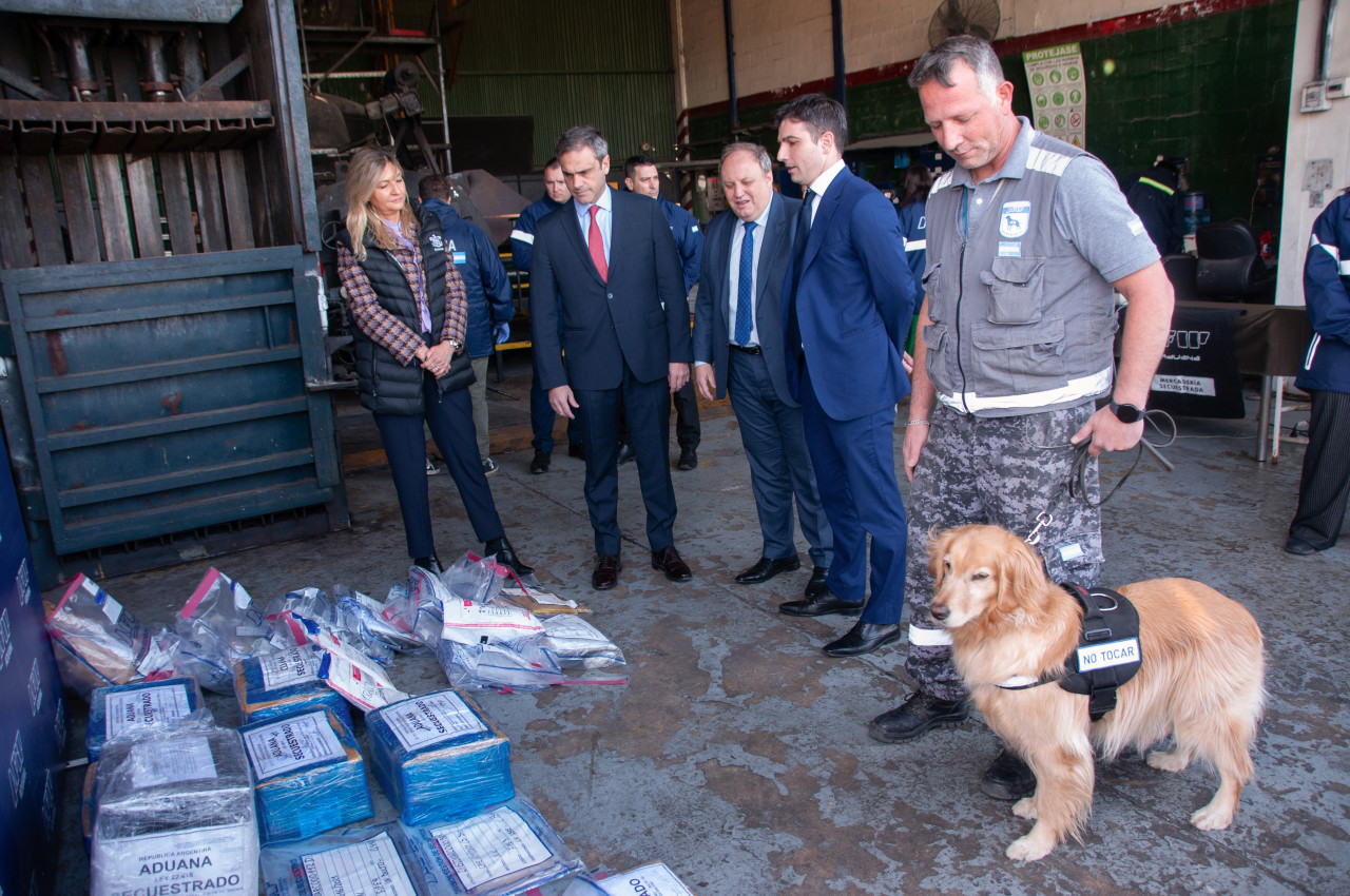 Operativo Aduana en Ezeiza. Foto: prensa