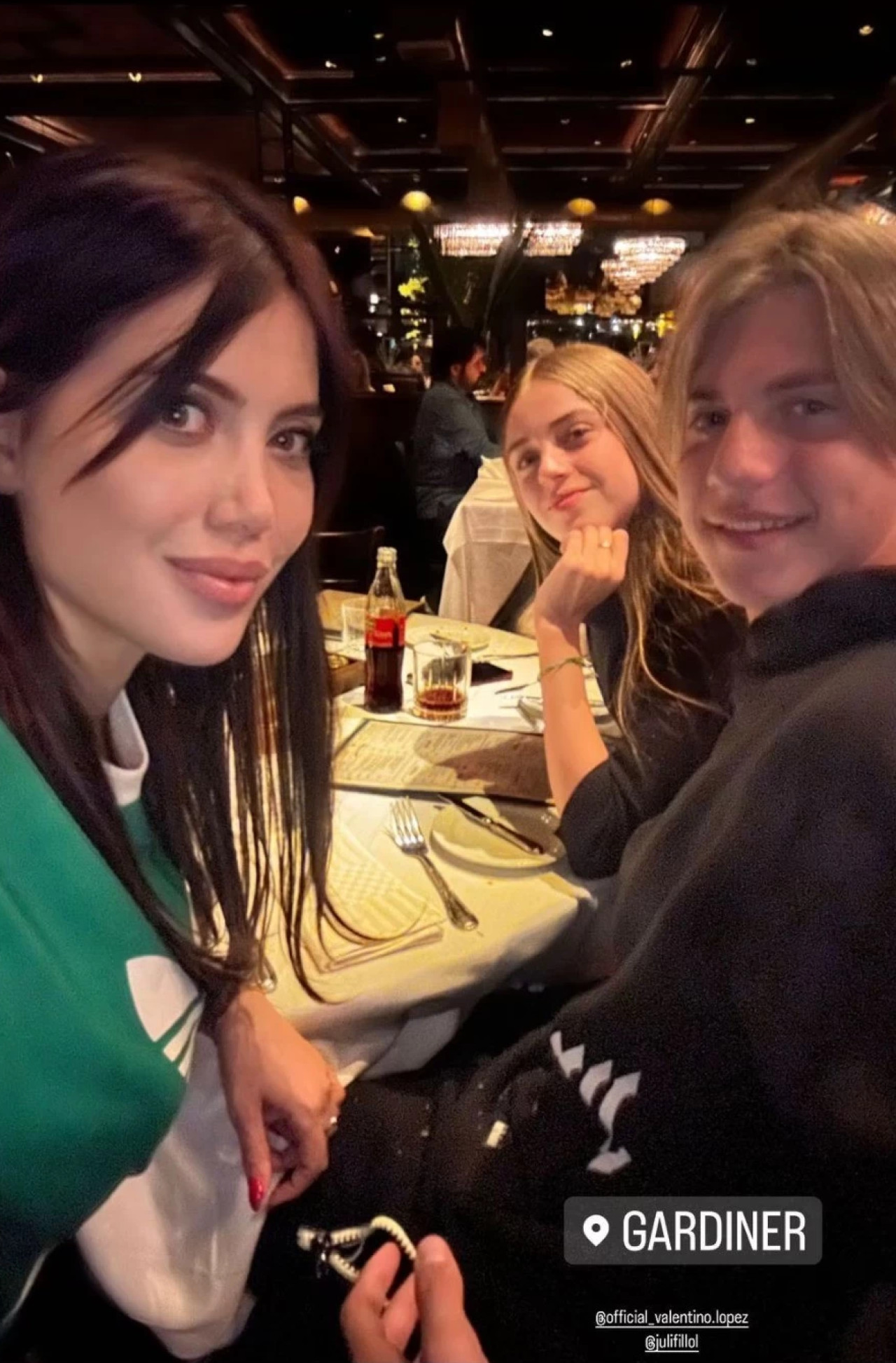 El reencuentro entre Wanda Nara y su hijo Valentino López. Foto: Instagram.