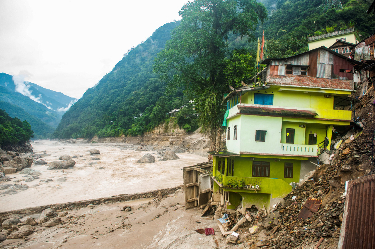 Inundaciones en India. Foto: Reuters.