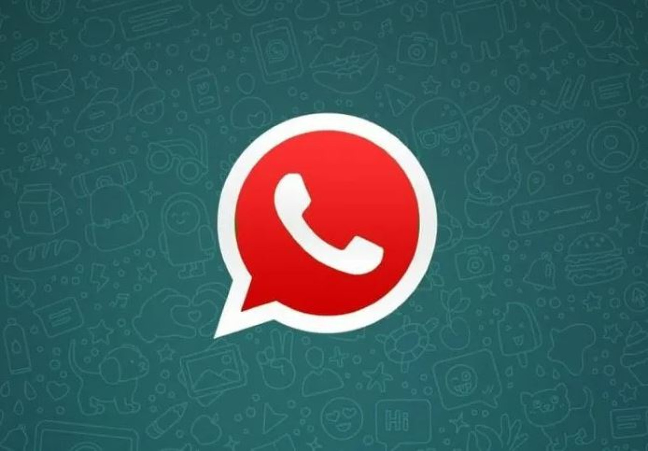 Logo de WhatsApp Plus Rojo. Foto: WABetaInfo.