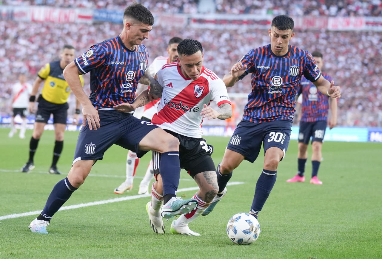 Esequiel Barco; River Plate vs. Talleres de Córdoba. Foto: NA.