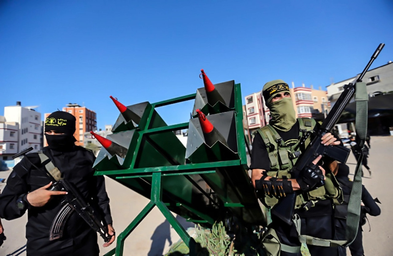Militantes del grupo Yihad Palestina. Foto: Reuters.