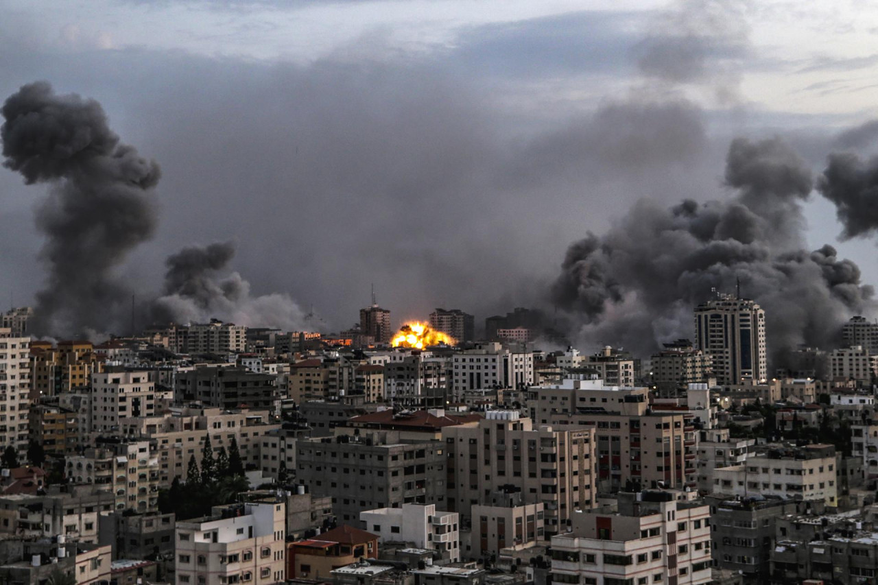 La ciudad de Gaza sufrió un nuevo ataque de Israel. Foto: EFE.