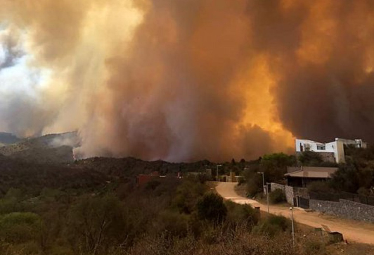 Incendios en Córdoba. Foto: NA.