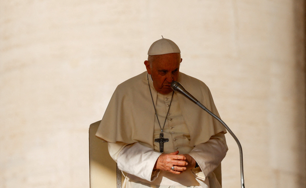 Papa Francisco pidió por la paz en Israel. Foto: Reuters.