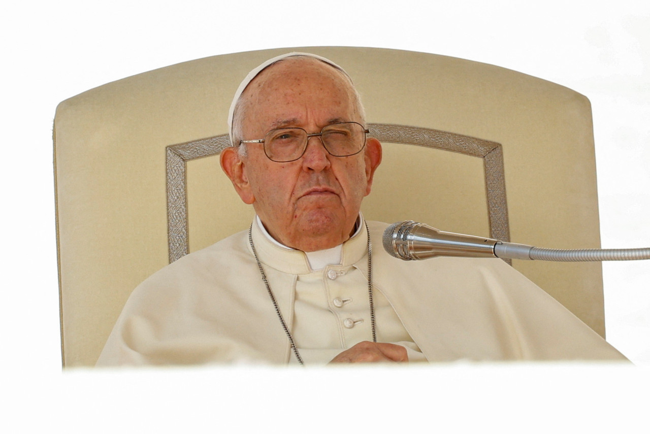 Papa Francisco pidió por la paz en Israel. Foto: Reuters.