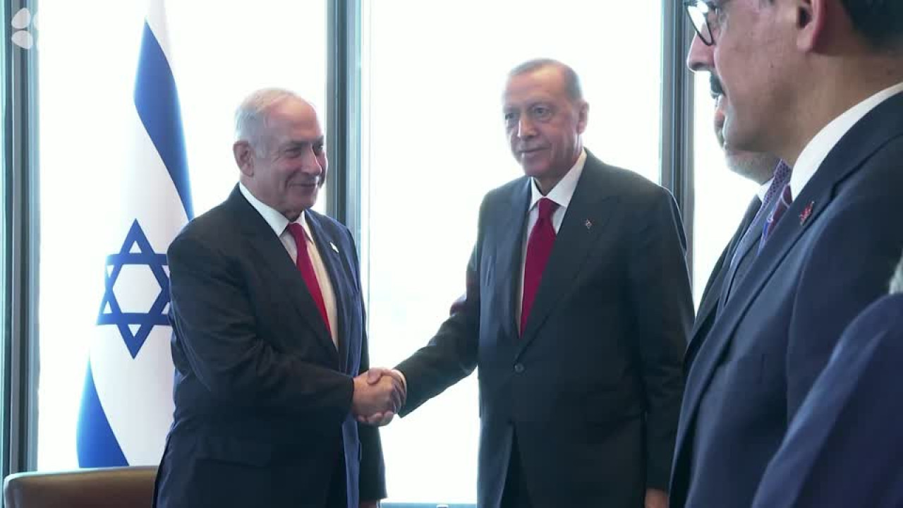 Erdogan, presidente de Turquía, junto al primer ministro israelí, Benjamin Netanyahu. Foto: Reuters.