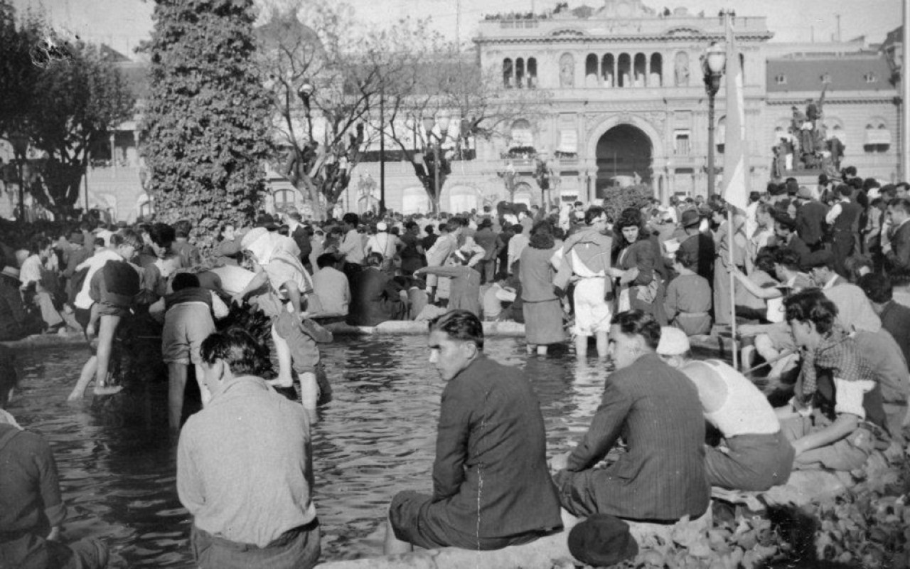 17 de octubre de 1945. Foto: AGN.