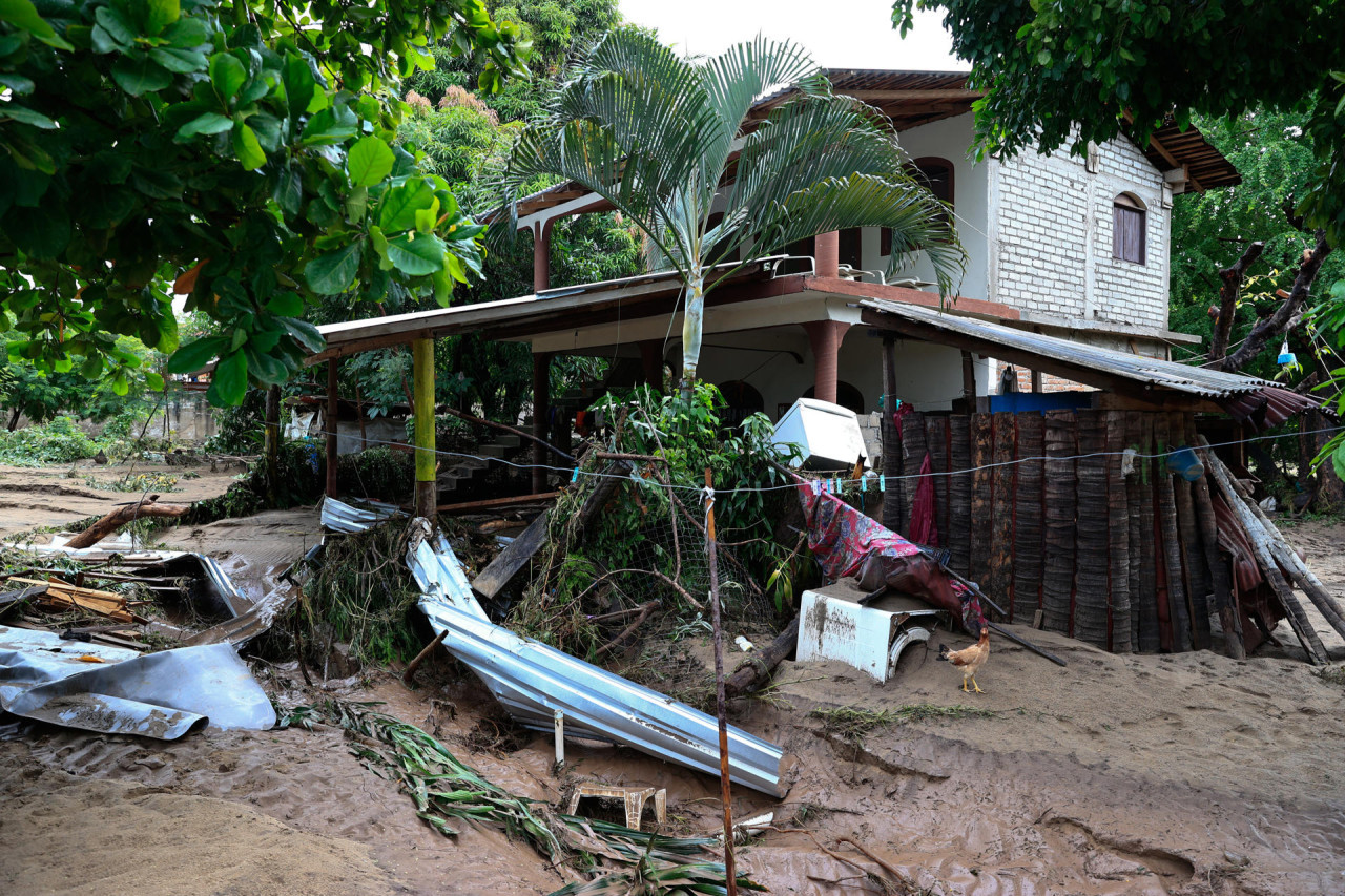 Los destrozos de los ciclones en México. Foto: EFE