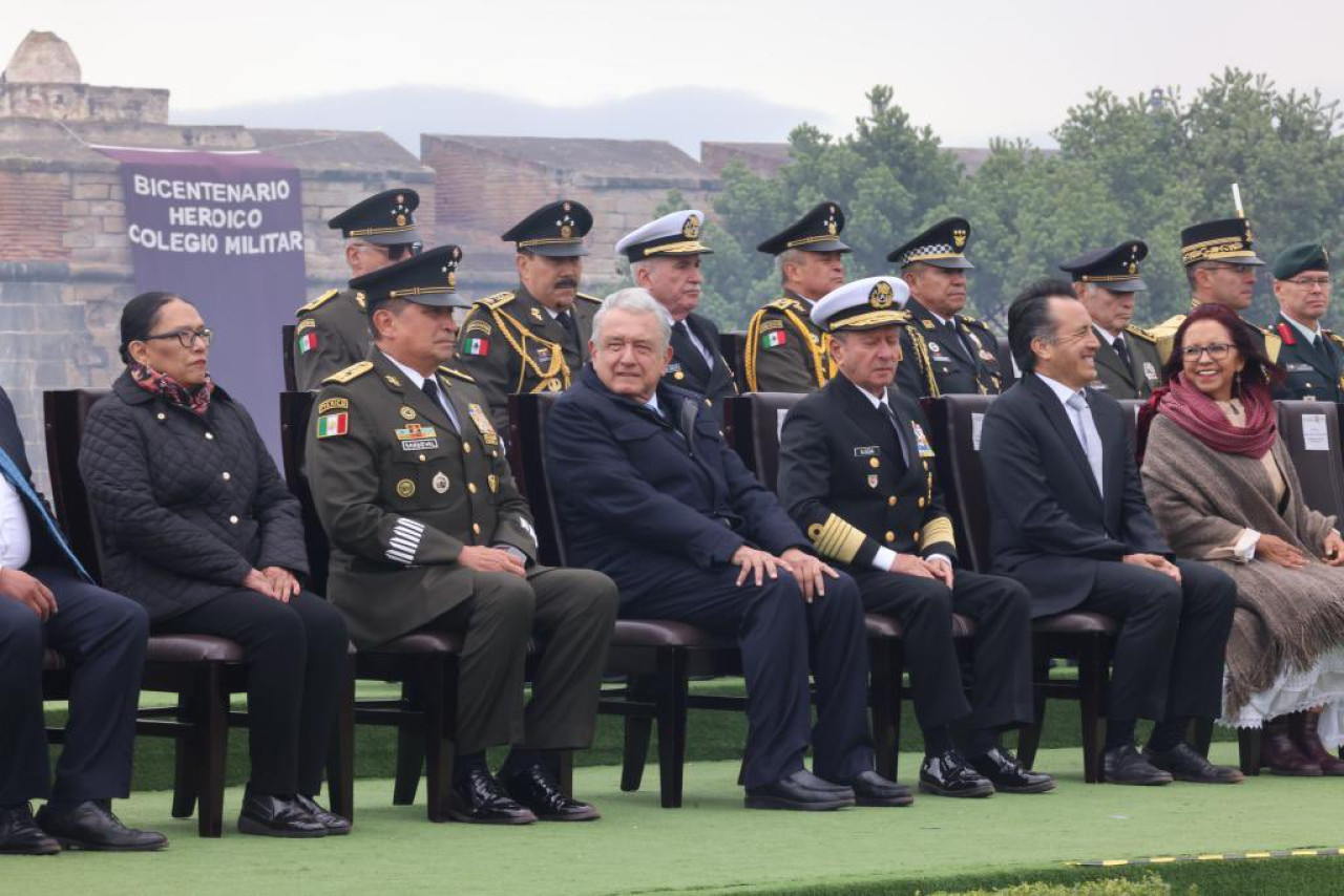 Andrés Manuel López Obrador en el acto. Foto: Twitter @rosaicela_