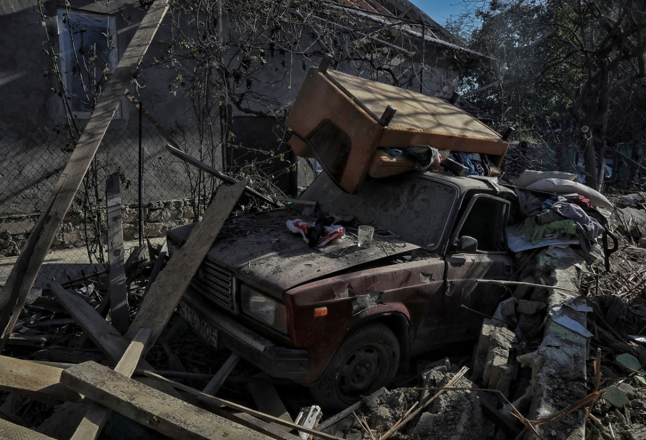 La destrucción generada en Odesa. Foto: Reuters.