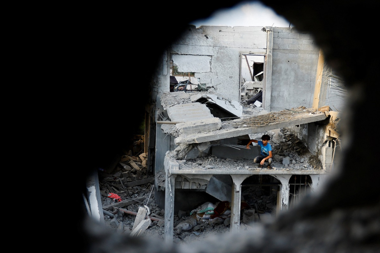 Ataque en la Franja de Gaza. Foto: Reuters.