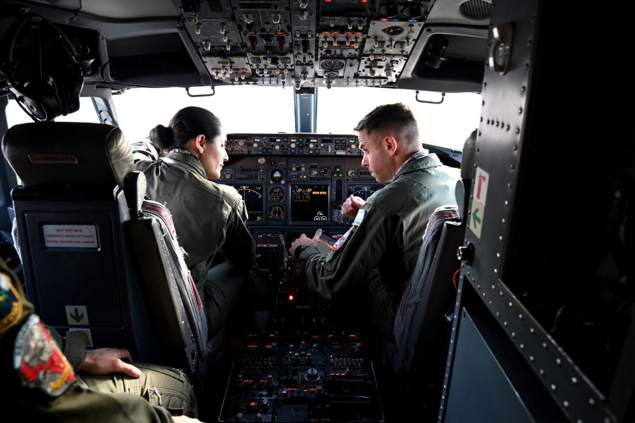 Parte el segundo avión para repatriar argentinos de Israel. Foto: Télam.