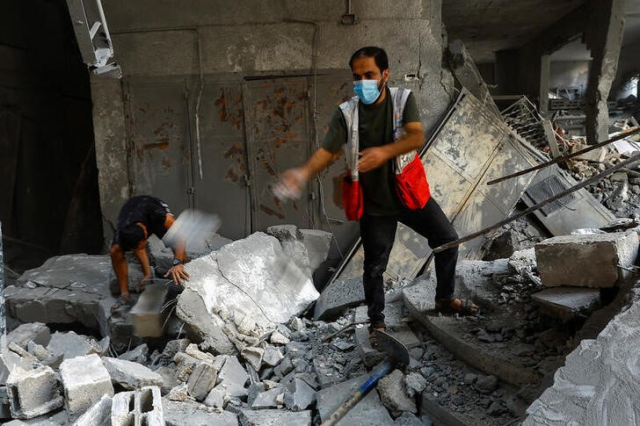 Crisis humanitaria en Gaza. Foto: REUTERS.
