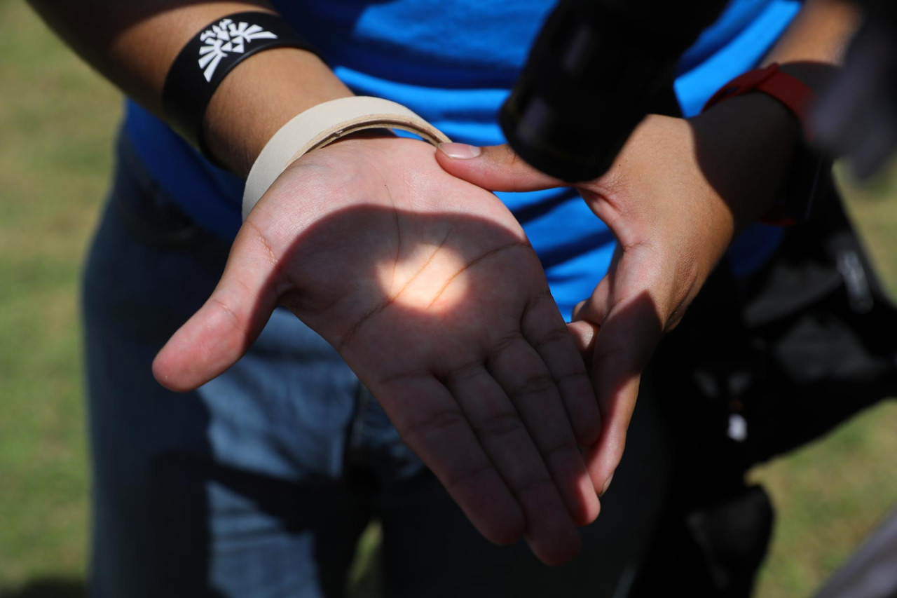 Annular solar eclipse in Honduras.  Photo: EFE.