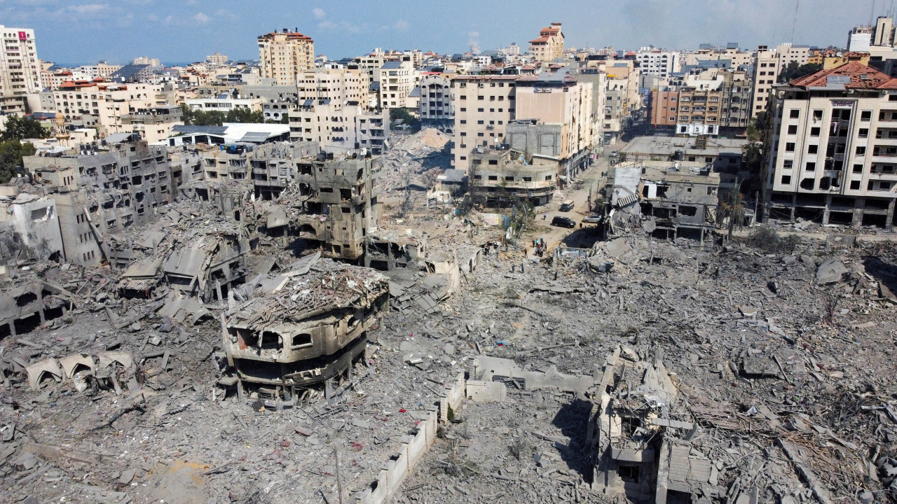 Gaza tras los bombardeos de Israel. Foto: NA.