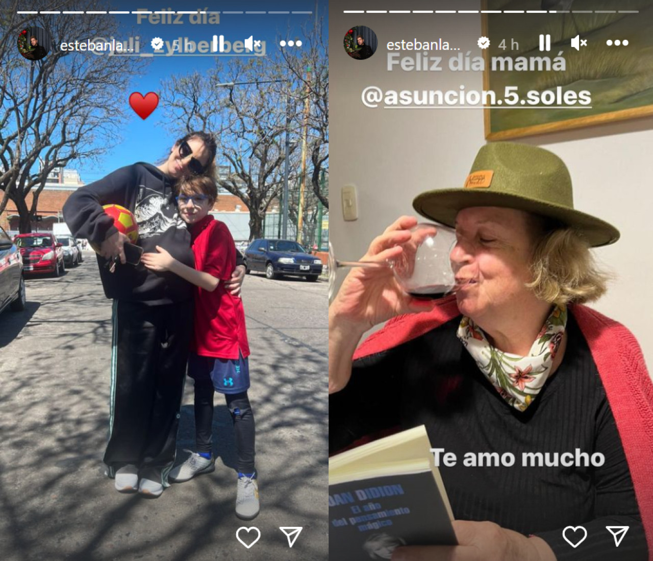 Los mensajes de los famosos por el Día de la Madre. Foto: Captura de pantalla.