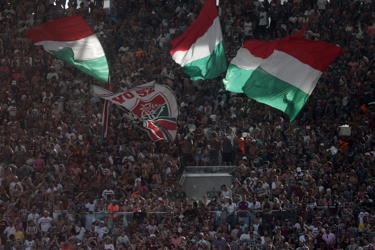 La hinchada de Fluminense recauda fondos para armar una fiesta en el Maracaná. Foto: Reuters.