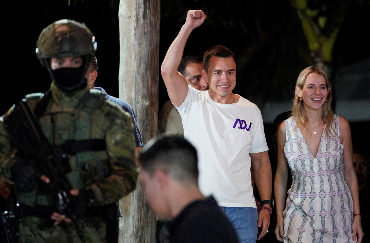 Triunfo electoral de Daniel Noboa en Ecuador. Foto: Reuters.