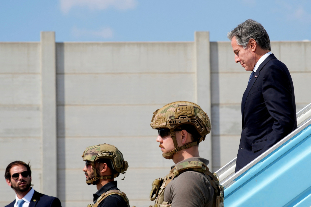 Antony Blinken en Israel. Foto: Reuters.