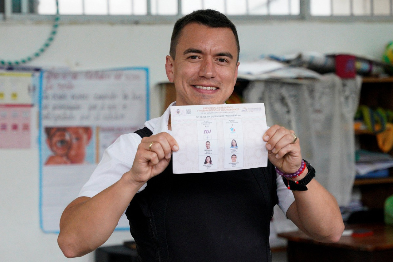 Daniel Noboa, el nuevo presidente de Ecuador. Foto: Reuters.