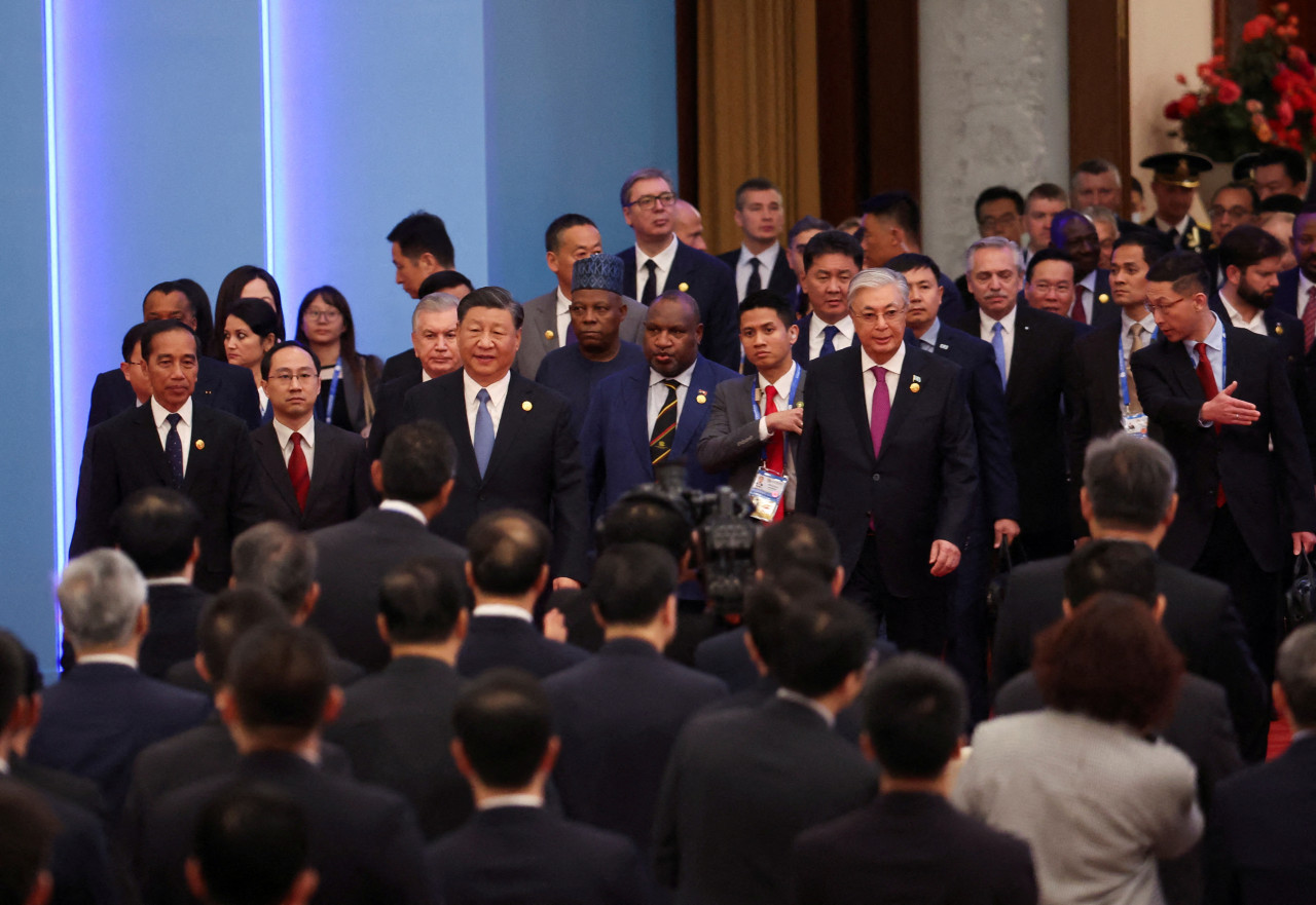 Xi Jinping en el Foro de las Nuevas Rutas de la Seda. Foto: Reuters.