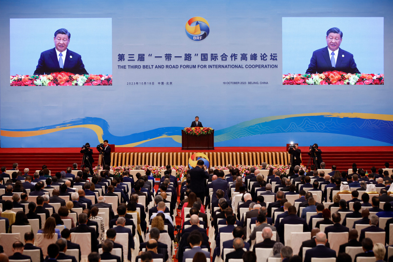 Xi Jinping en el Foro de las Nuevas Rutas de la Seda. Foto: Reuters.