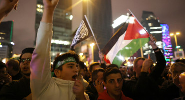 Manifestaciones a favor de Palestina. Foto: EFE.