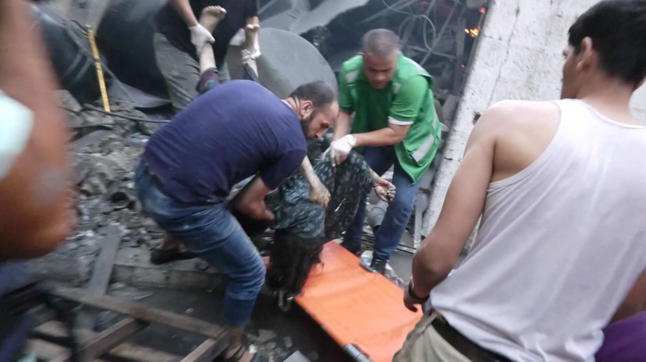 Explosión en hospital de Gaza. Video: Reuters.