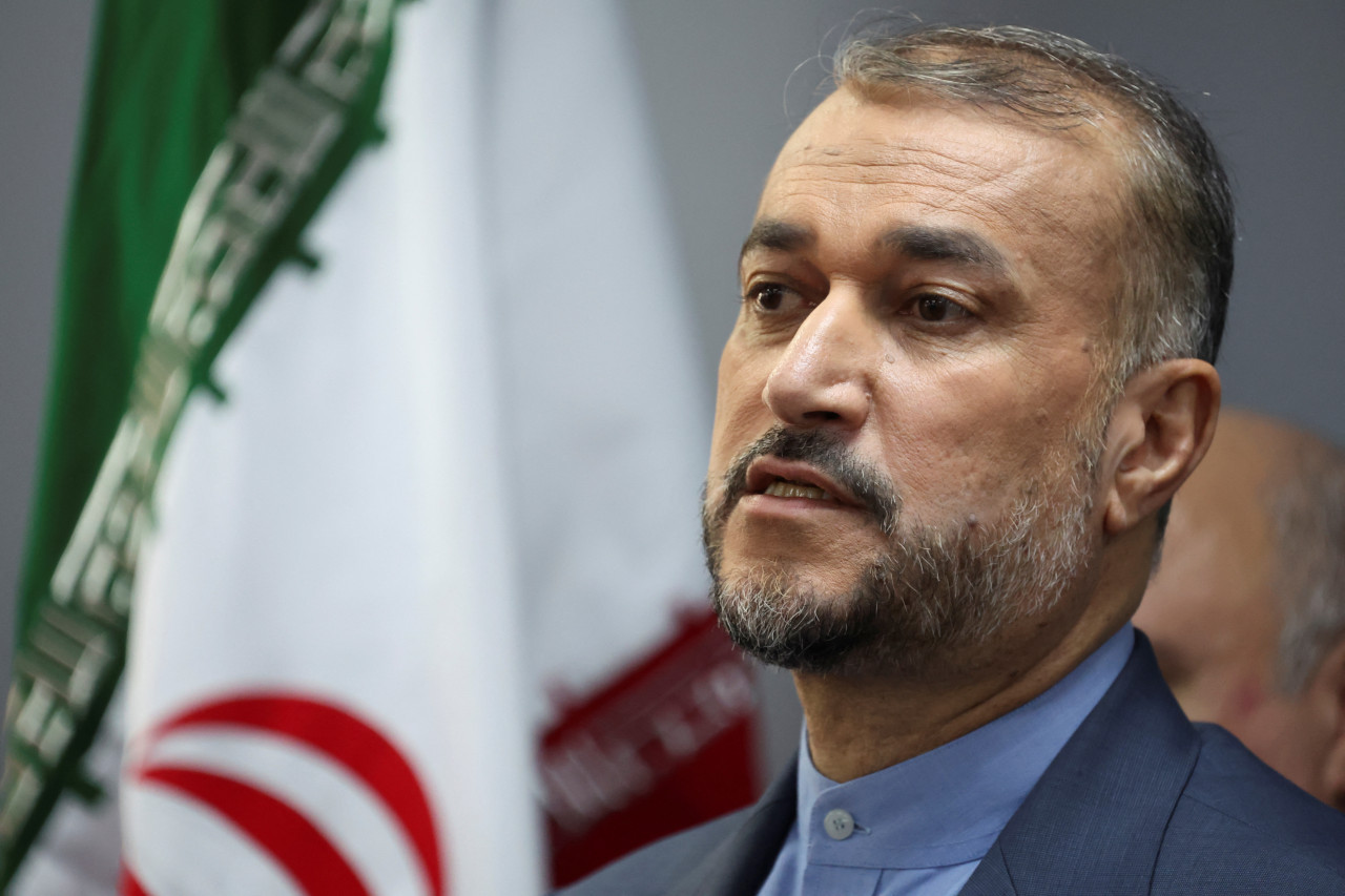Hossein Amir Abdollahian, ministro de Exteriores de Irán. Foto: Reuters.
