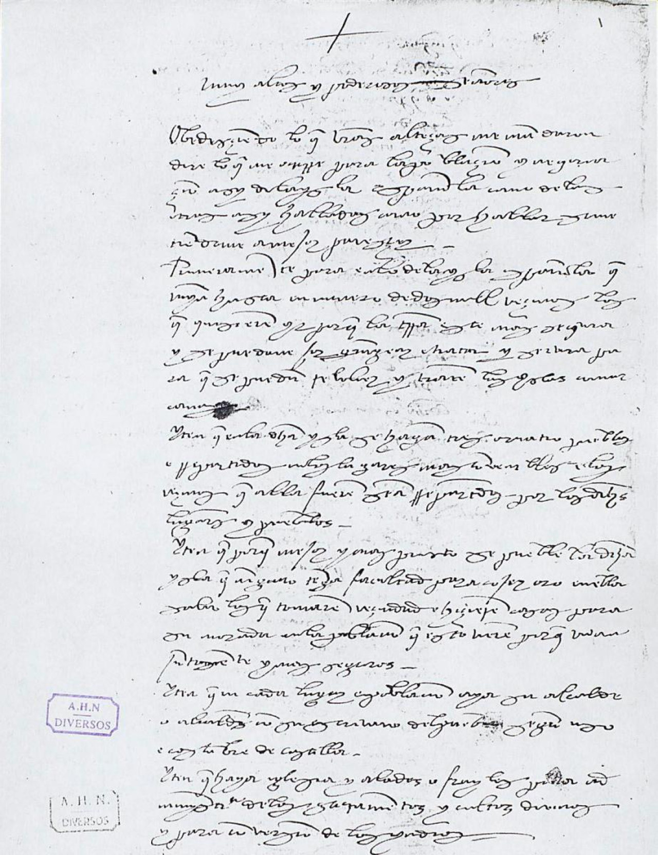 Carta de Cristóbal Colón subastada en Estados Unidos. Foto: Telam.