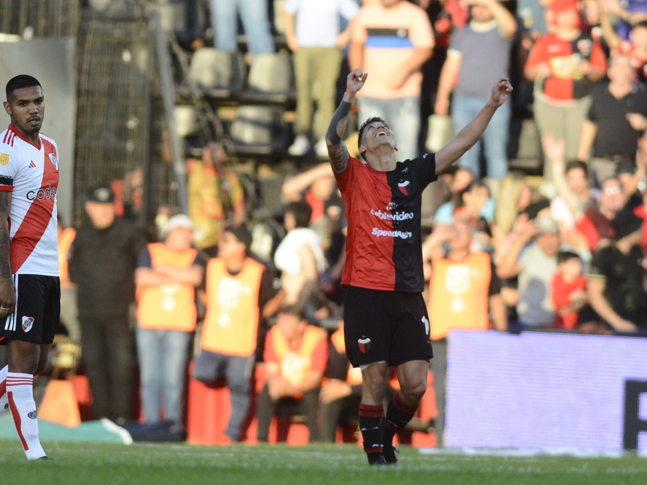 Rubén Botta; Colón vs River. Foto: Télam.