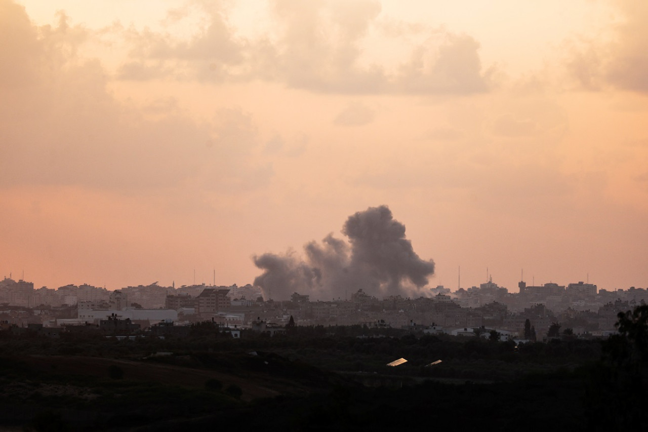 Bombardeo en la Franja de Gaza. Foto: Reuters.