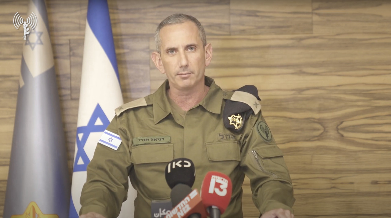 Daniel Hagari, portavoz del Ejército de Israel.