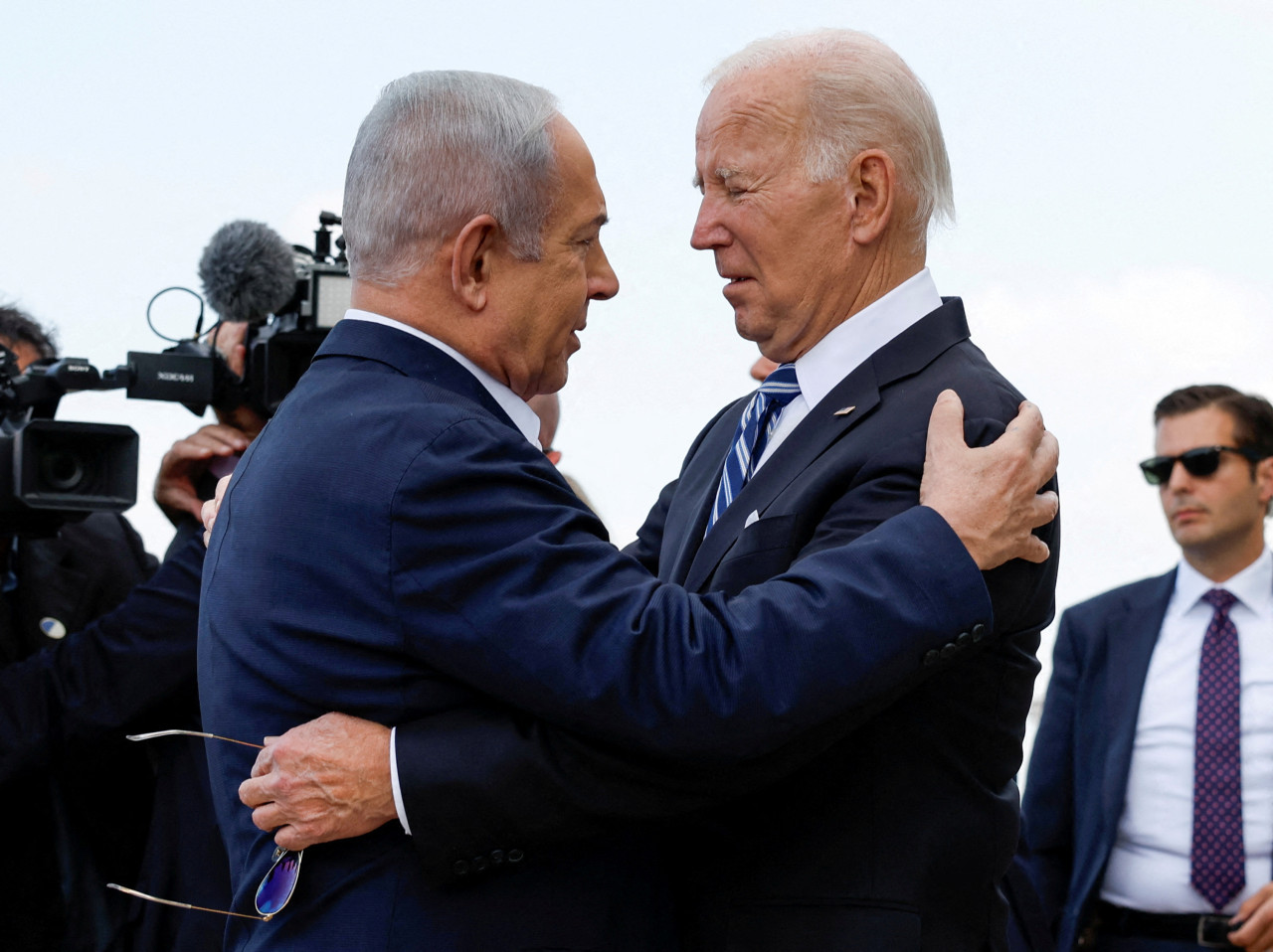 Joe Biden y el primer ministro israelí, Benjamin Netanyahu. Archivo Reuters