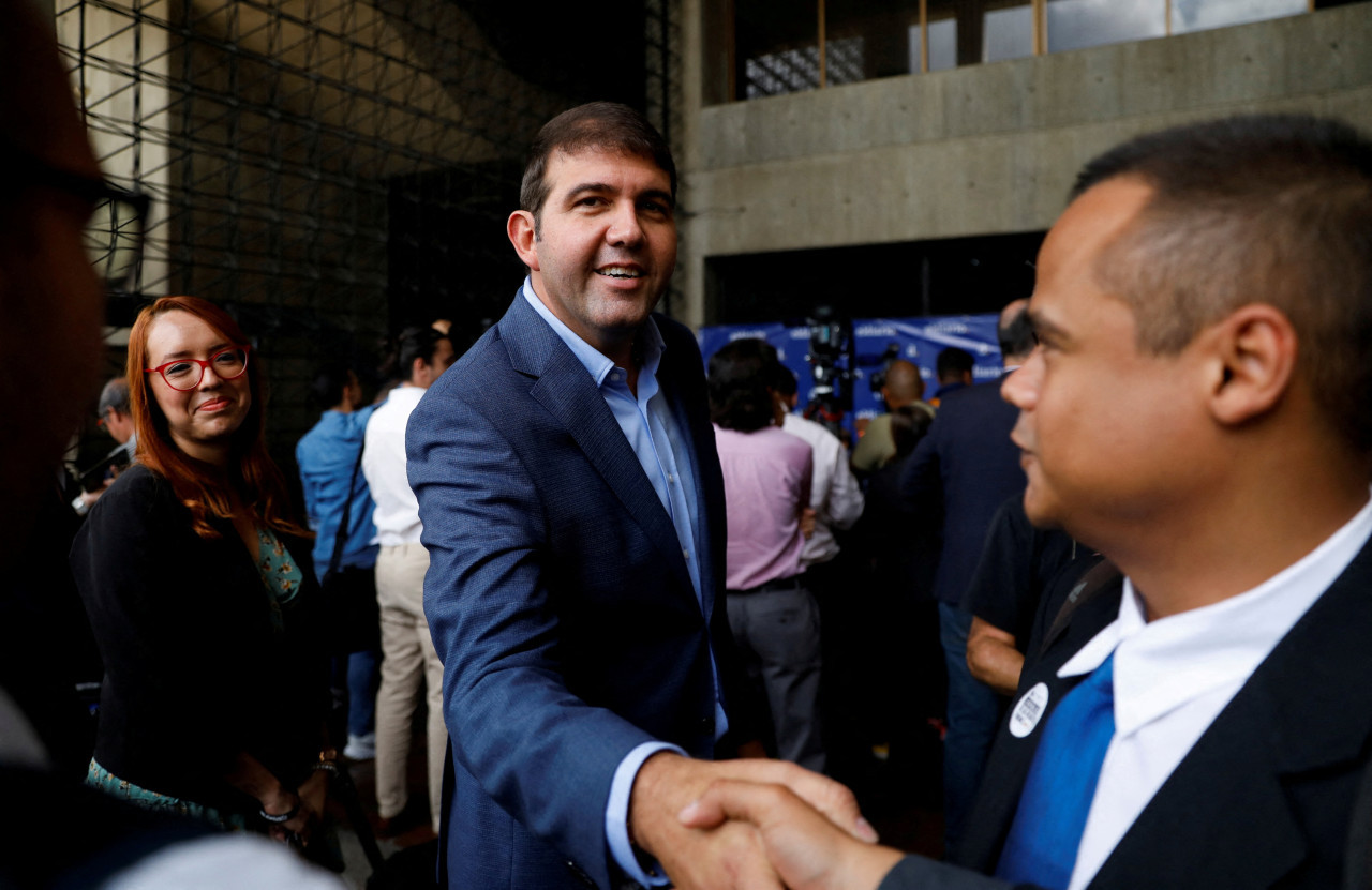 Carlos Prosperi, candidato del partido Acción Democrática, en Venezuela. Foto: Reuters.