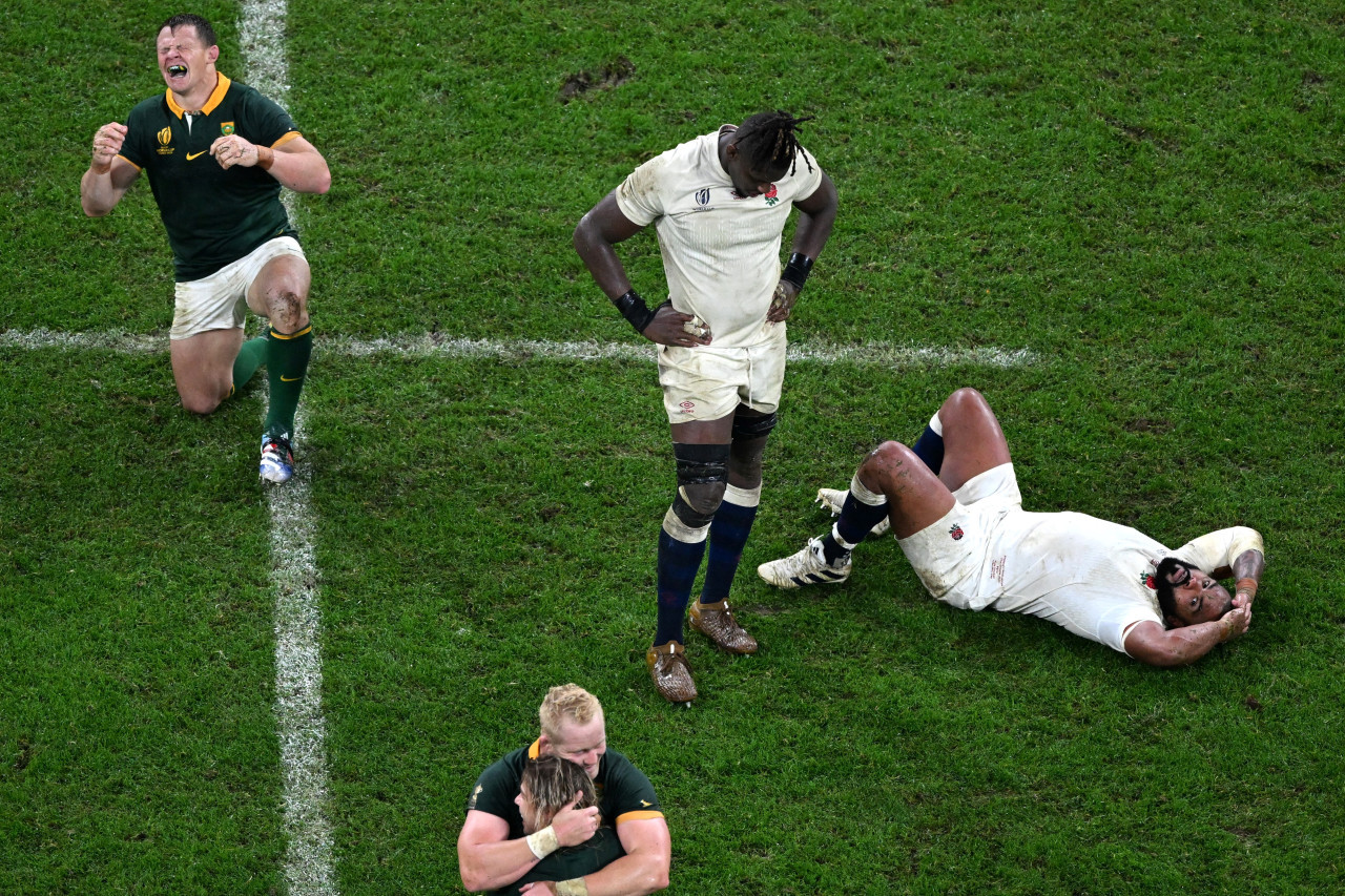 Sudáfrica vs Inglaterra, rugby. Foto: Télam