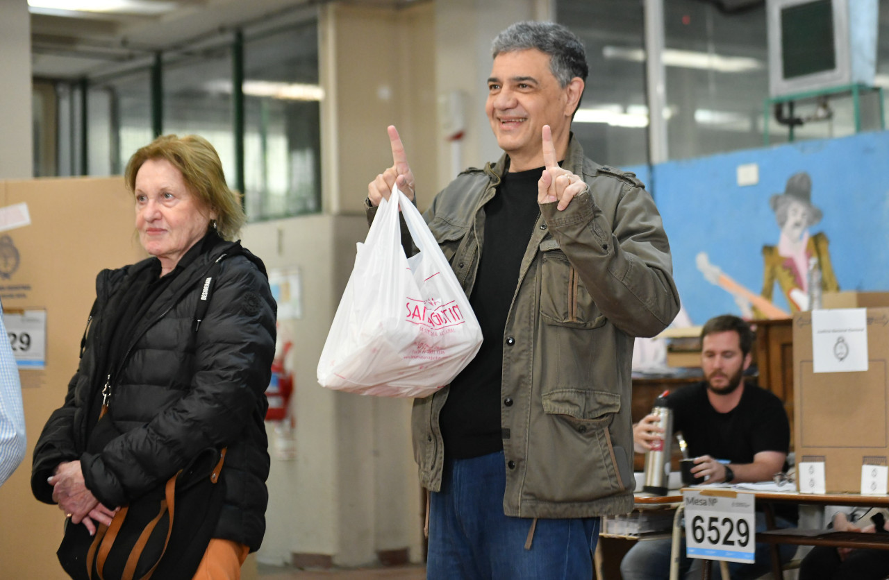 Jorge Macri fue a votar. Foto: NA.