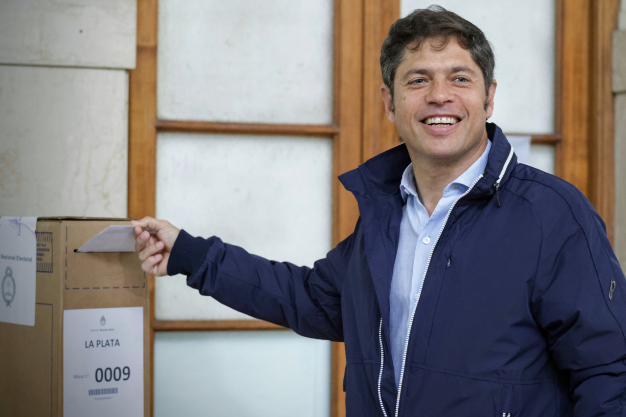 Votó Axel Kicillof. Foto: Télam.